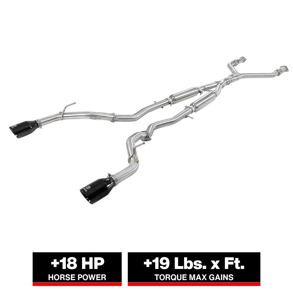 aFe Takeda 2.5in SS Cat-Back Exhaust | Infiniti Q50 (16-24) (49-36132NM-C)