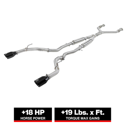 aFe Takeda 2.5in SS Cat-Back Exhaust | Infiniti Q50 (16-24) (49-36132NM-C)