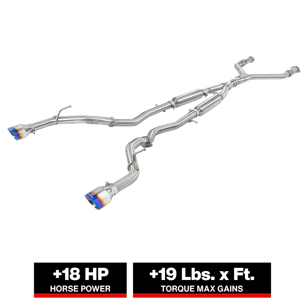 aFe Takeda 2.5in SS Cat-Back Exhaust | Infiniti Q50 (16-24) (49-36132NM-C)