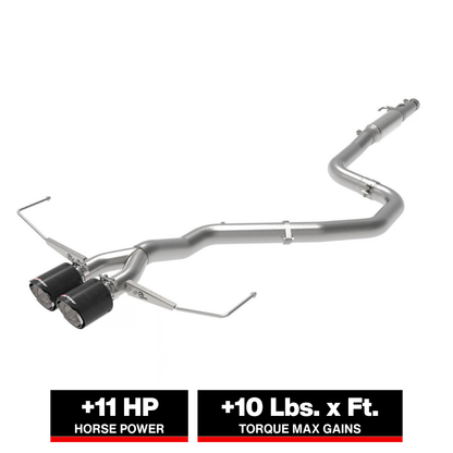 aFe Takeda 3in to 2-1/2in SS Cat-Back Exhaust | Hyundai Veloster 19-21 (49-37011-P)