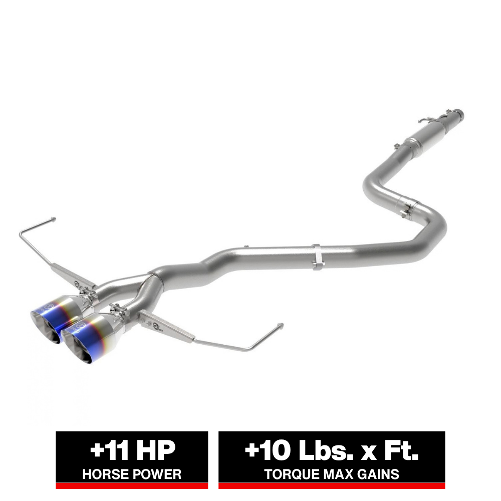 aFe Takeda 3in to 2-1/2in SS Cat-Back Exhaust | Hyundai Veloster 19-21 (49-37011-P)