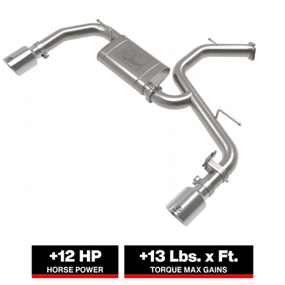 aFe Takeda 3in SS Axle-Back Exhaust w/ Tips | Hyundai Elantra N 22-25 (49-37027-P)
