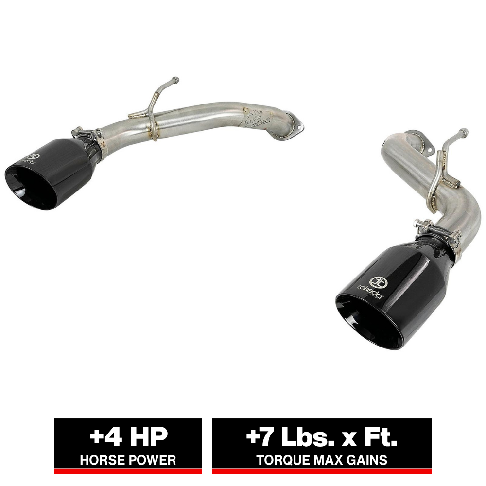 aFe Takeda 2.5in SS Axle-Back Exhaust | Infiniti Q50 (16-24) (49-36130NM-C)