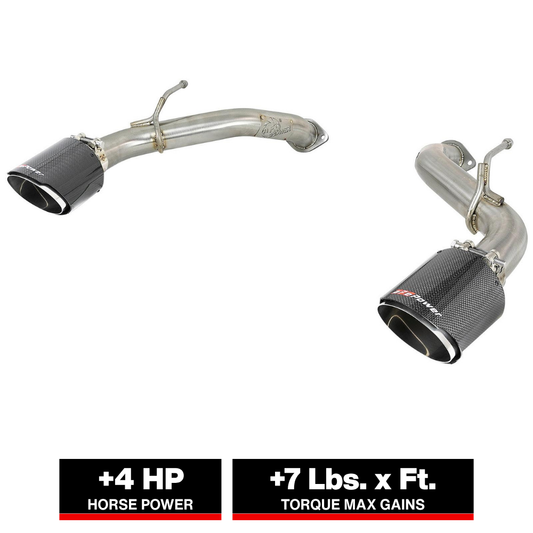 aFe Takeda 2.5in SS Axle-Back Exhaust | Infiniti Q50 (16-24) (49-36130NM-C)