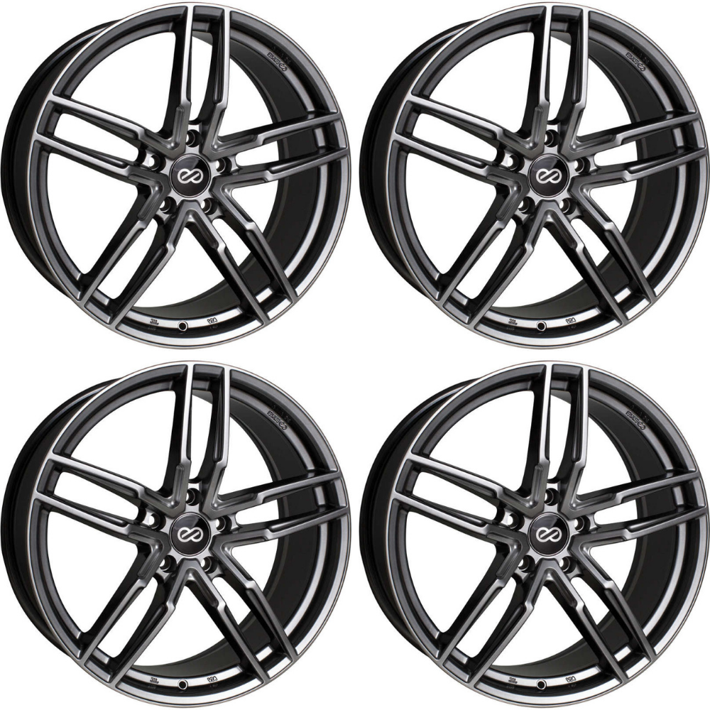 (set of 4) Enkei SS05 Hyper Grey | 20x8.5" +40mm | 5x120mm Wheel