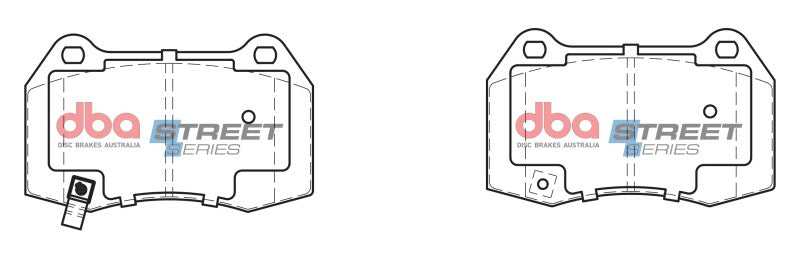 DBA Street Series Front Brake Pads | Nissan 350Z (02-09) (DB1520SS)