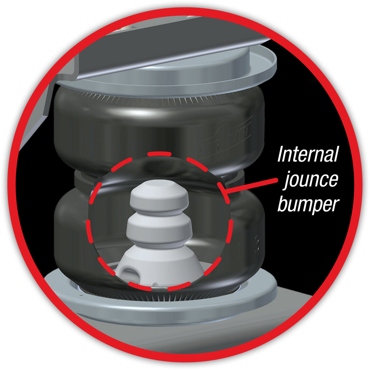 Air Lift Replacement Air Spring-LL 5000 Ultimate bellows type w/ internal jounce bumper (84235)