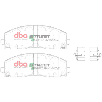 DBA Street Performance Front Brake Pads | Chrysler Pacifica (17-22) (DB15038SP)