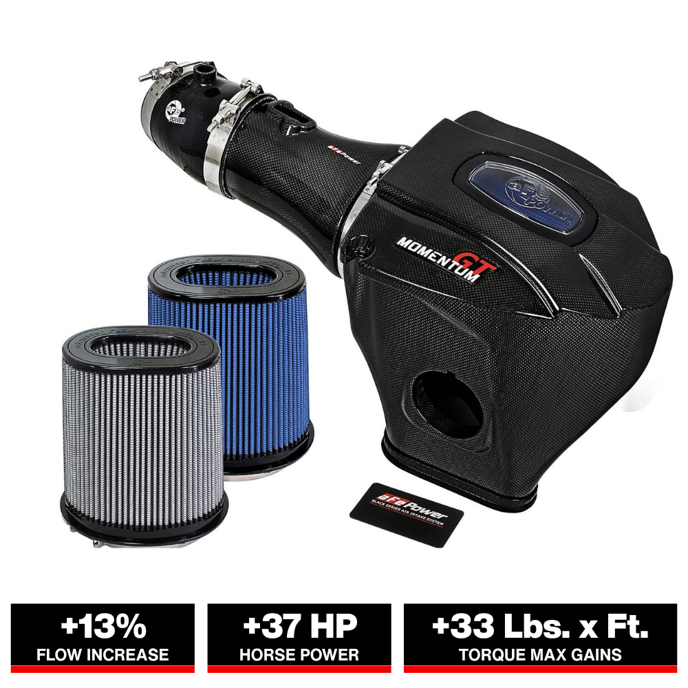 aFe Black Series Carbon Fiber Cold Air Intake | Dodge Challenger SRT Hellcat (15-16) (52-72204-CF)