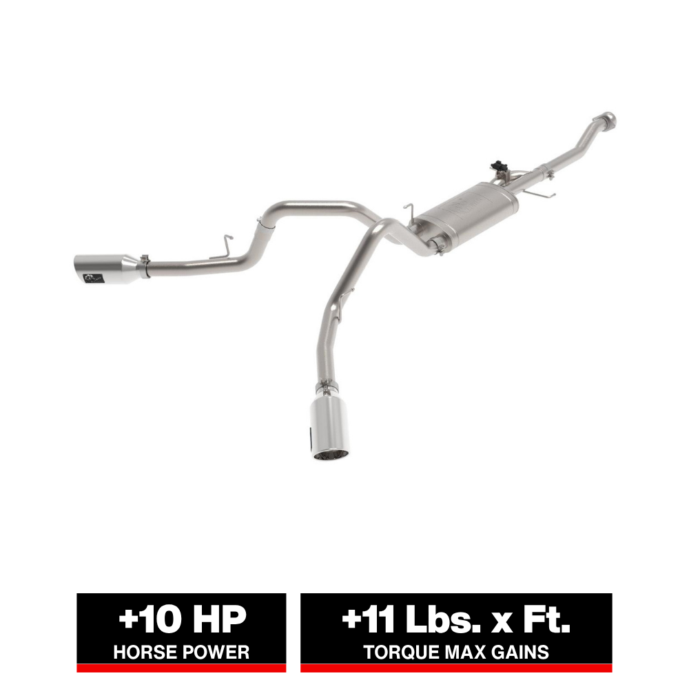 aFe Gemini XV 3in SS Cat-Back Exhaust | Ford F-150 (21) (49-33129-P)