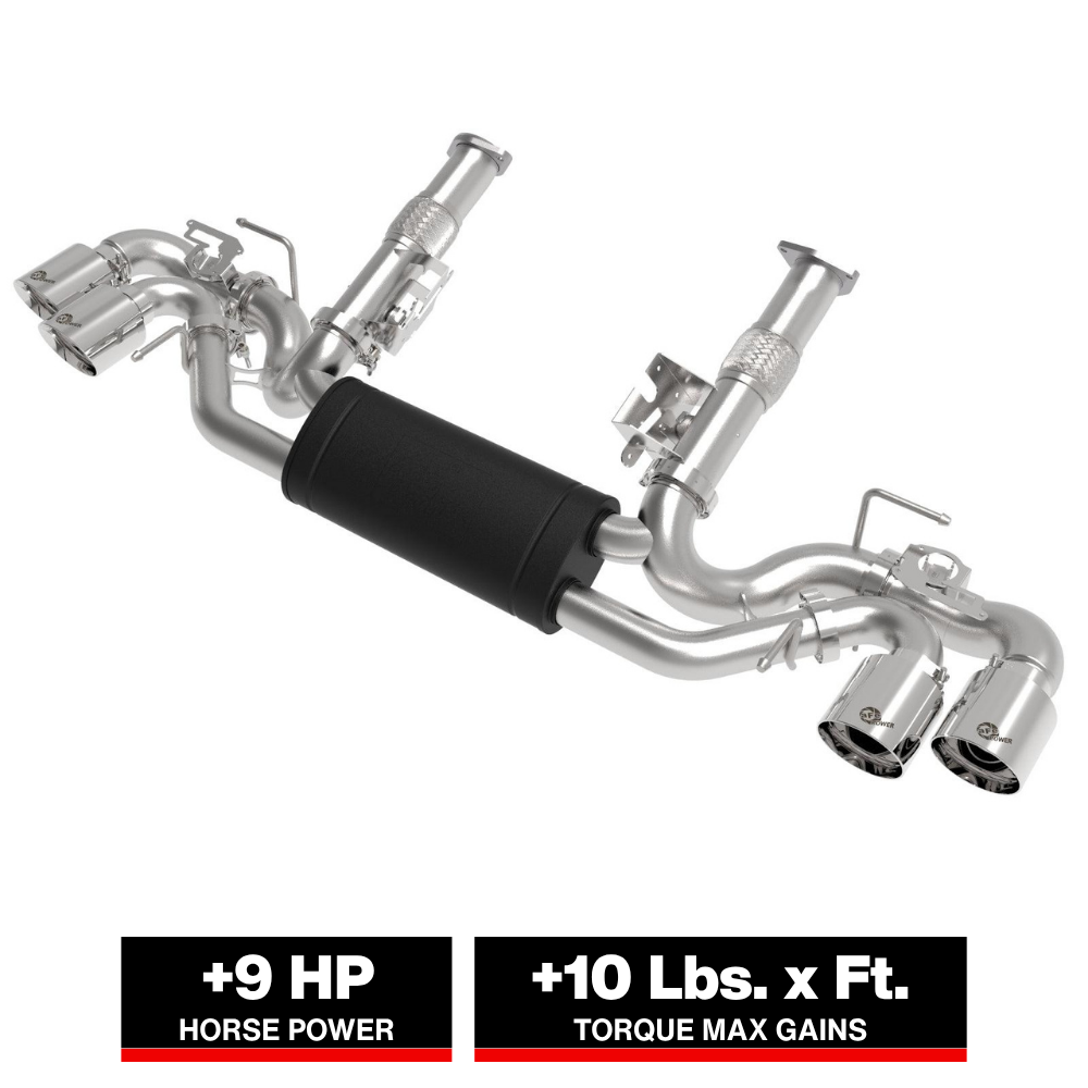 aFe MACH Force-Xp 3in to 2-1/2in SS Cat-Back Exhaust | C8 Corvette (20) (49-34124-P)