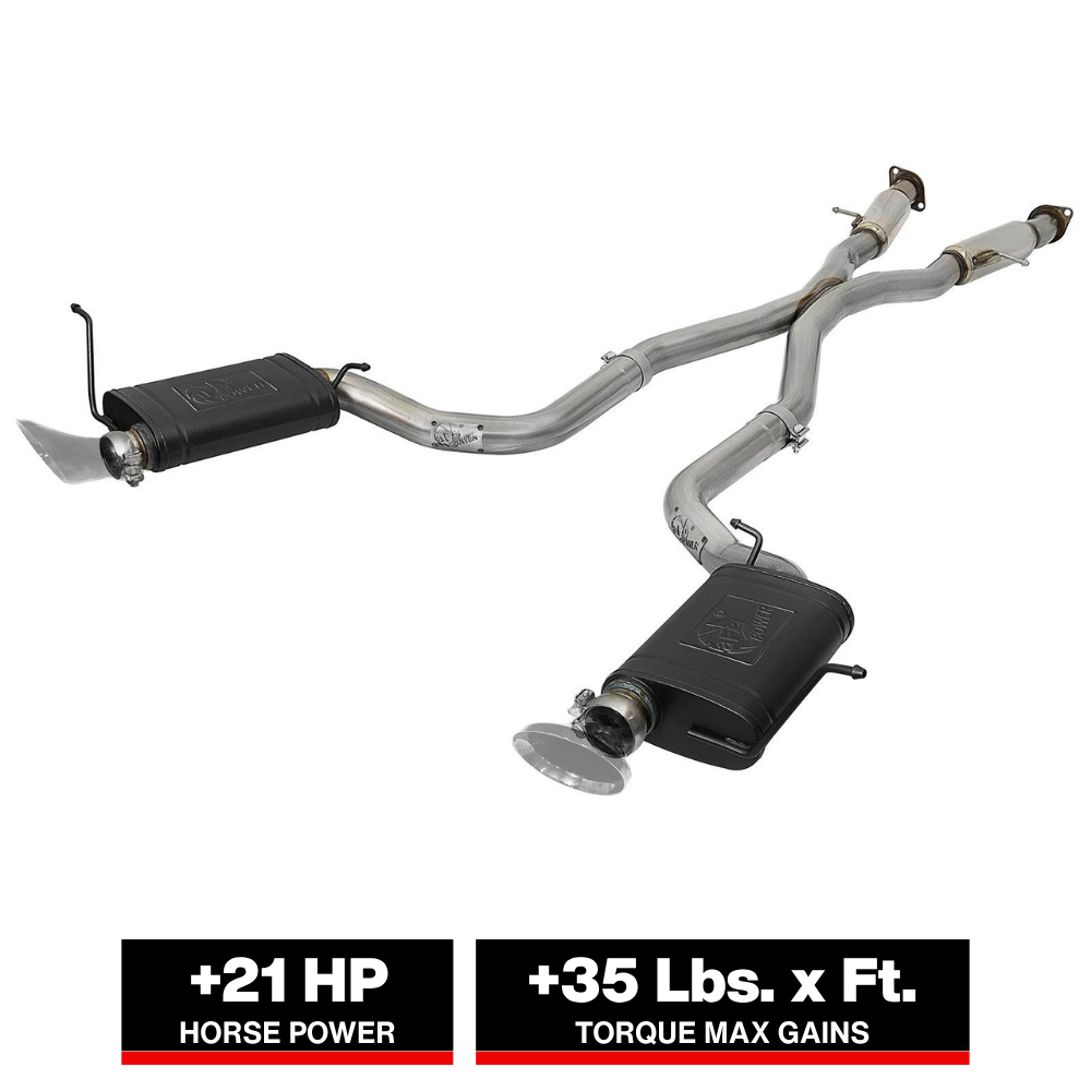 aFe 3in SS Cat-Back Exhaust w/ Resonator | Jeep WK2 SRT8/Trackhawk (12-21) (49-38059)