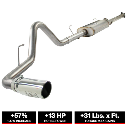 aFe 3 IN 409 Stainless Steel Cat-Back Exhaust System | Toyota Tundra V8-5.7L (10-11) (49-46008)