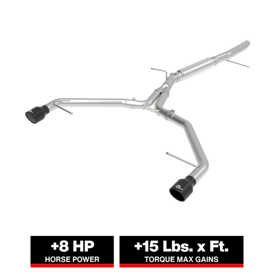 aFe Mach Force-XP 3in to 2.5in SS Axle-Back Exhaust | Audi A4 (17-19) (49-36419-B)