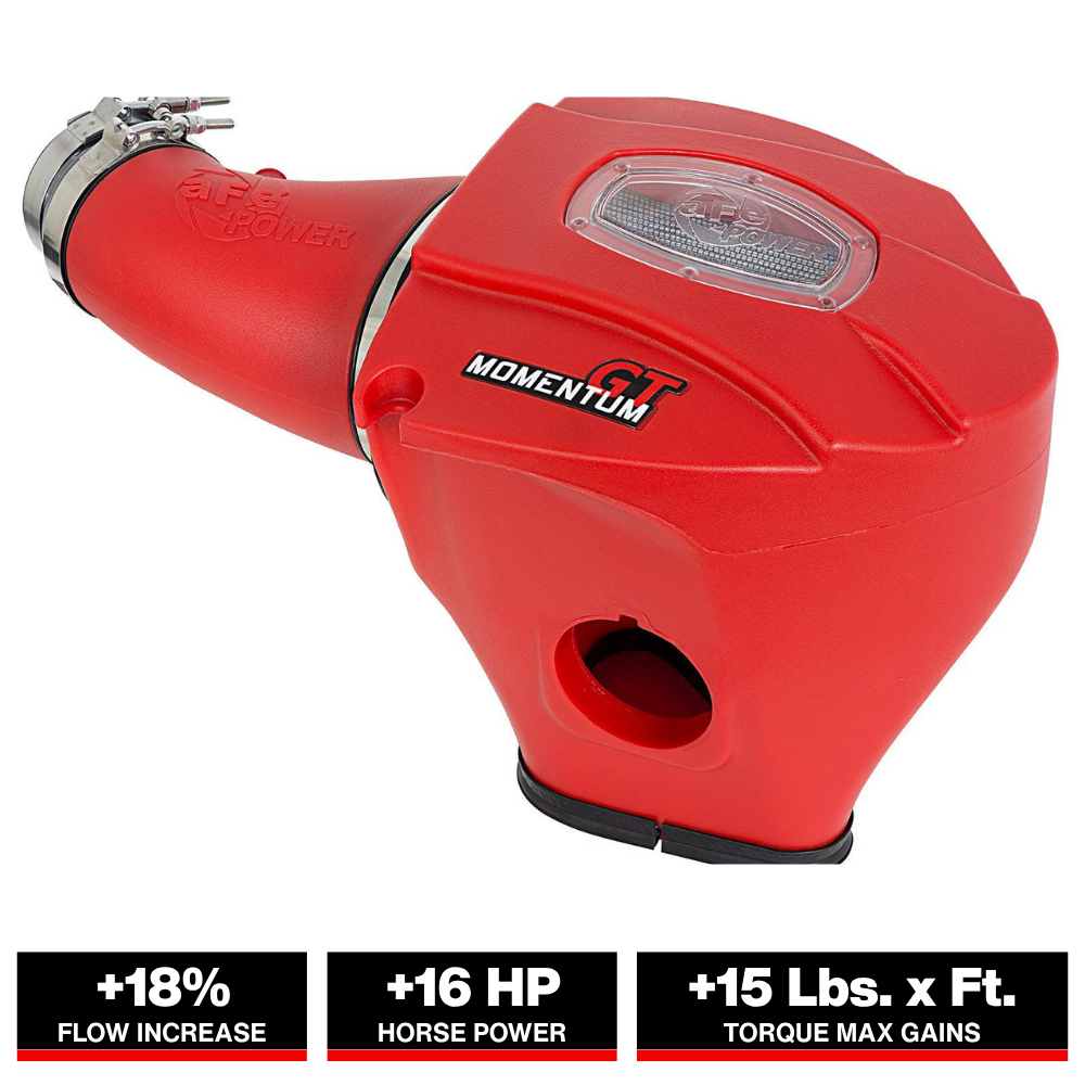 aFe Momentum GT Cold Air Intake Red w/ Pro D&S | Dodge Challenger/Charger SRT (11-17) (51-72203-R)