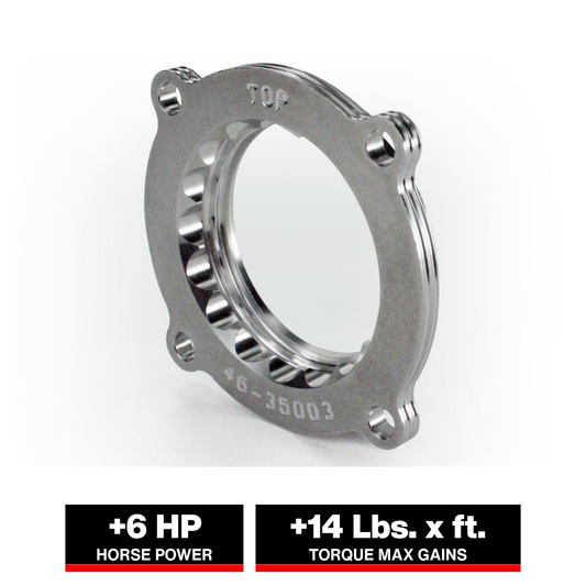 aFe Silver Bullet Throttle Body Spacer Kit | Jeep Wrangler JK (12-17) V6 3.6L (46-35003)