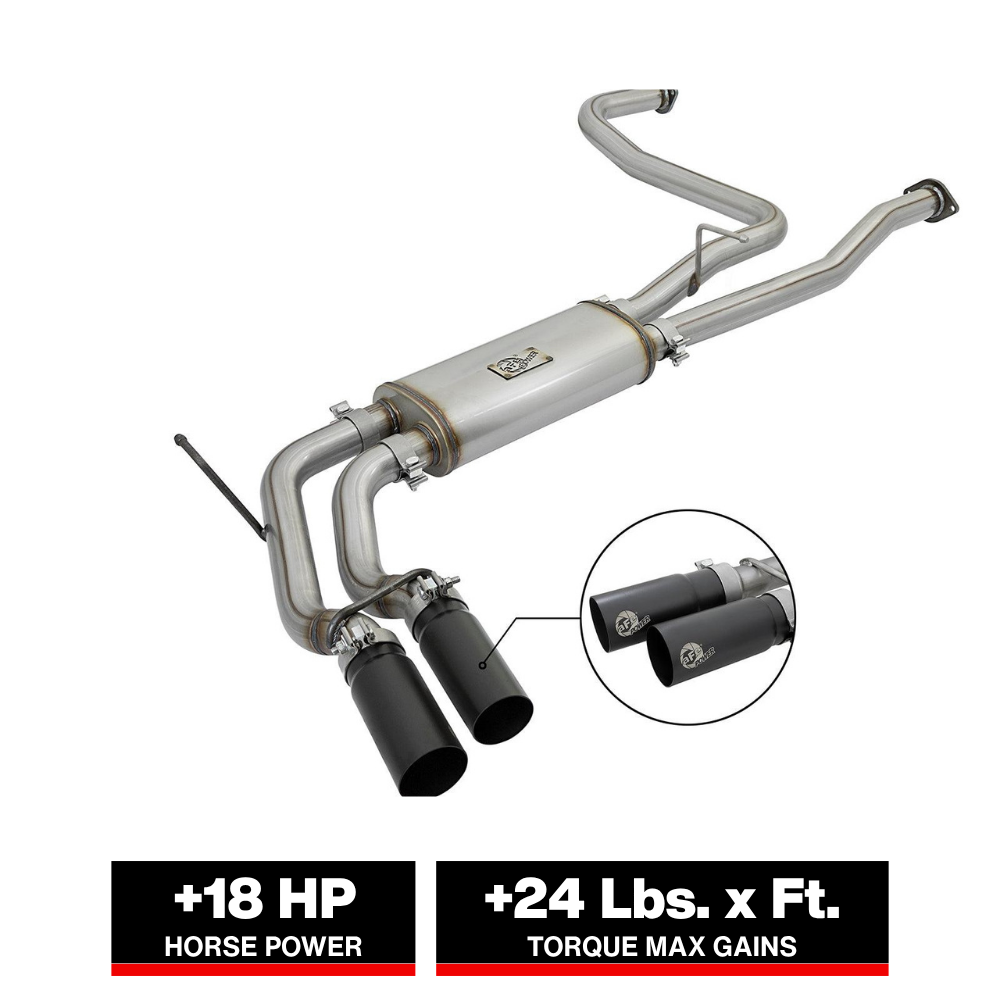 aFe Rebel Series 2-1/2 SS Cat-Back Exhaust | Nissan Titan V8 5.6L (16-17) (49-46126-B)