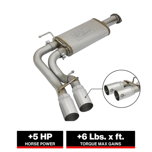 aFe Rebel Series 3in 409SS Cat-Back Exhaust | Toyota Tacoma V6-3.5L (16-18) (49-46032-P)