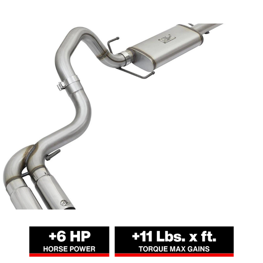 aFe 3in SS Cat-Back Exhaust w/ Mid-Side Tips | FJ Cruiser (07-14) (49-46030-P)