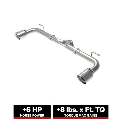 aFe Takeda 2.5in SS Axle-Back Exhaust w/ Polished Tips | Mazda 3 (14-18) (49-37014-P)
