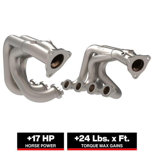 aFe Twisted Steel 1-7/8-2-3/4in SS Headers | Corvette C8 (20-25) (48-34148-T)