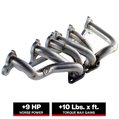 aFe Twisted Steel 409 SS Short Tube Header | Jeep TJ I6-4.0L (00-06) (48-46202)