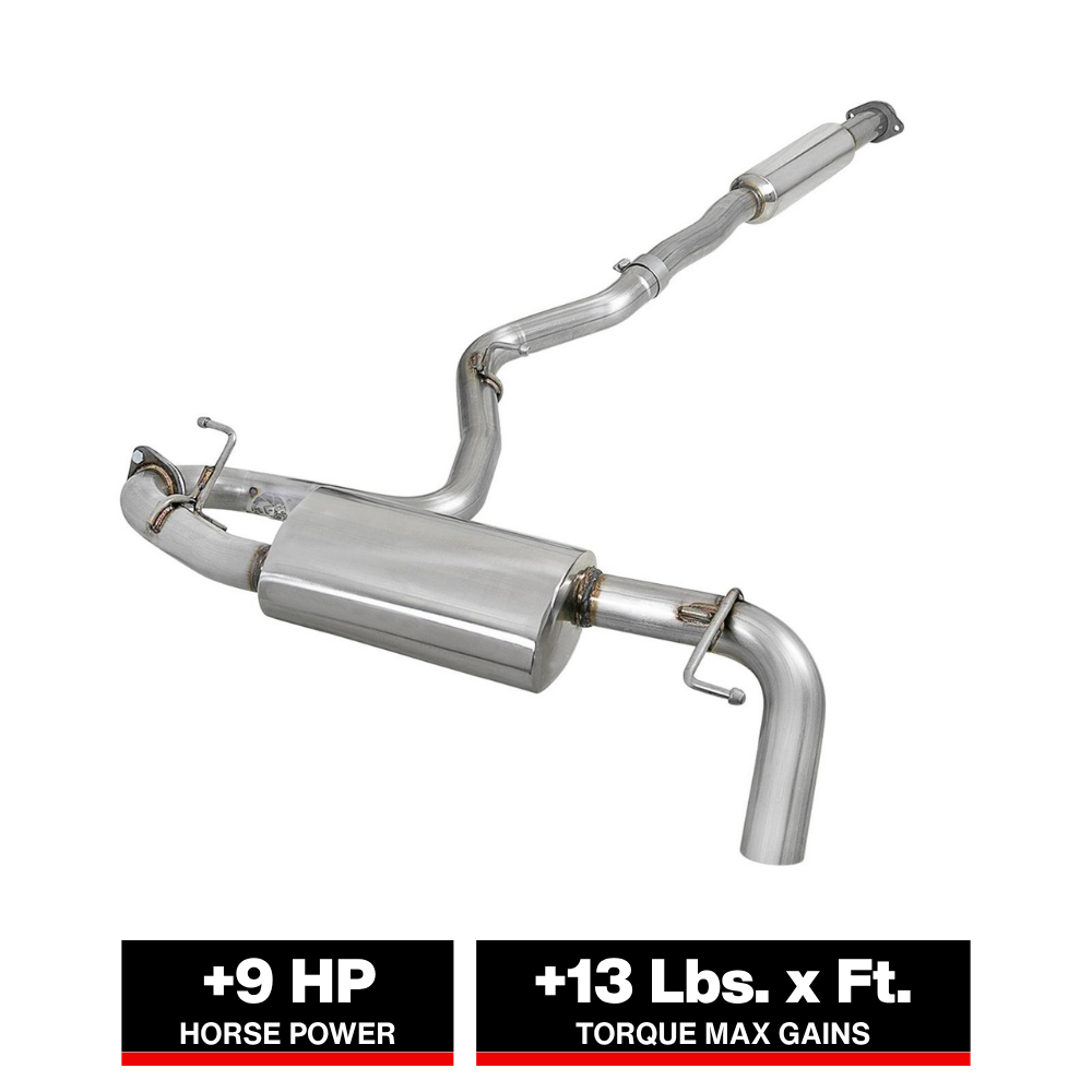 aFe Takeda 2.5in 304 Stainless Steel Cat-Back | Subaru Crosstrek (18-19) (49-36803)