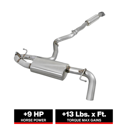 aFe Takeda 2.5in 304 Stainless Steel Cat-Back | Subaru Crosstrek (18-19) (49-36803)