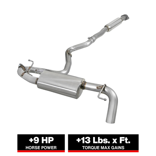 aFe Takeda 2.5in 304 Stainless Steel Cat-Back | Subaru Crosstrek (18-19) (49-36803)