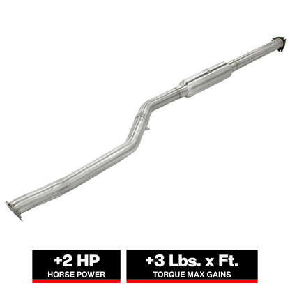 aFe Takeda 2-1/2in SS Mid-Pipe | Honda Accord V6 (13-14, 16-17) (49-36608)