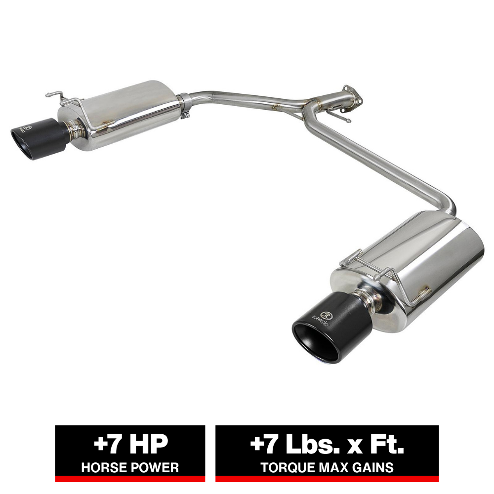 aFe Takeda 2.25-1.75in SS Axle-Back w/ Black Tips | Honda Accord 2.4L (13-17) (49-36604-B)