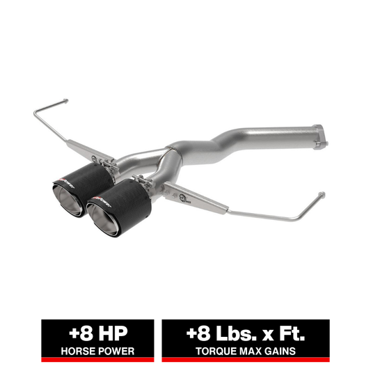 aFe Takeda 3in to 2-1/2in 304 SS Axle-Back Exhaust Hyundai Veloster Turbo (19-20) (49-37012-C)