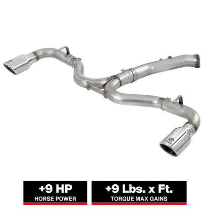 aFe Takeda 3in to 2.5in SS Axle-Back Exhaust | Hyundai Elantra GT Sport (18-20) (49-37002-1P)