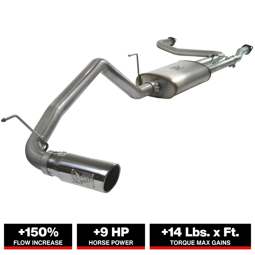 aFe MACH Force-XP 2.5-3in SS Cat-Back Exhaust | Nissan Titan (04-15) (49-46102-B)