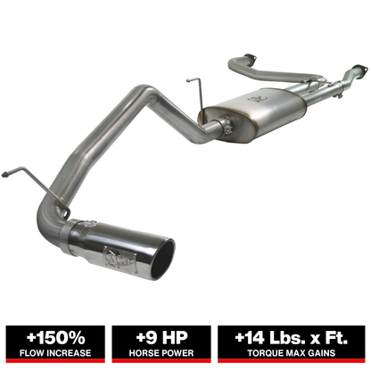 aFe MACH Force-XP 2.5-3in SS Cat-Back Exhaust | Nissan Titan (04-15) (49-46102-B)
