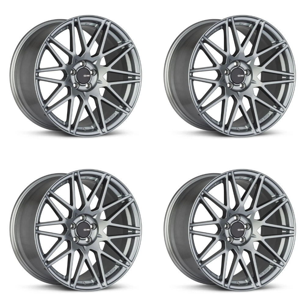 (set of 4) Enkei TMS Storm Gray | 18x9.5" +38mm | 5x114.3mm Wheels