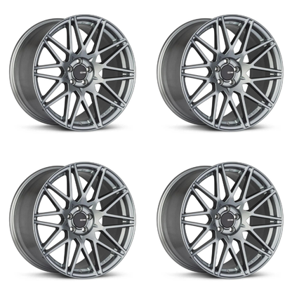 (set of 4) Enkei TMS Storm Gray | 18x9.5" +38mm | 5x114.3mm Wheels