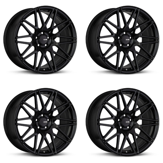 (set of 4) Enkei TMS Gloss Black | 18x9.5" +45mm | 5x100mm Wheels