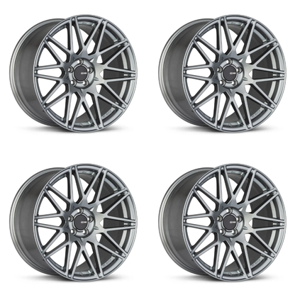 (set of 4) Enkei TMS Storm Gray | 18x9.5" +45mm | 5x100mm Wheels