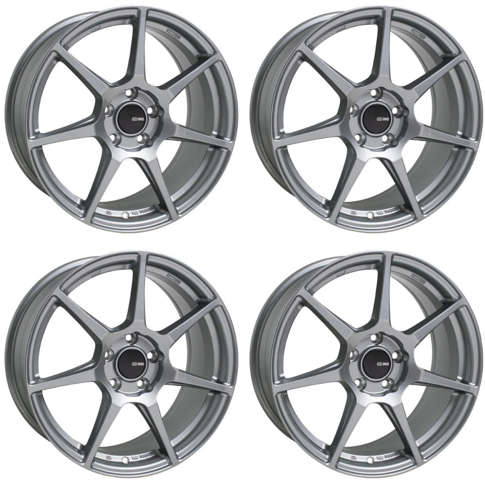 (set of 4) Enkei TFR Storm Gray | 17x9" +40mm | 5x114.3mm Wheel
