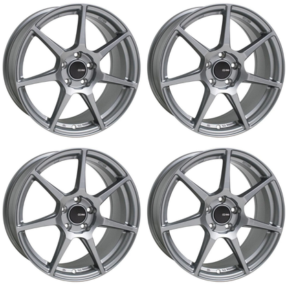 (set of 4) Enkei TFR Storm Gray | 17x9" +40mm | 5x114.3mm Wheel