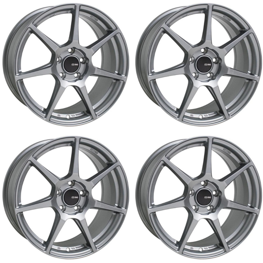 (set of 4) Enkei TFR Storm Gray | 17x9" +40mm | 5x114.3mm Wheel