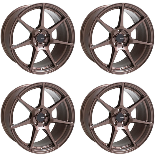 (set of 4) Enkei TFR Copper | 17x9" +45mm | 5x100mm Wheel