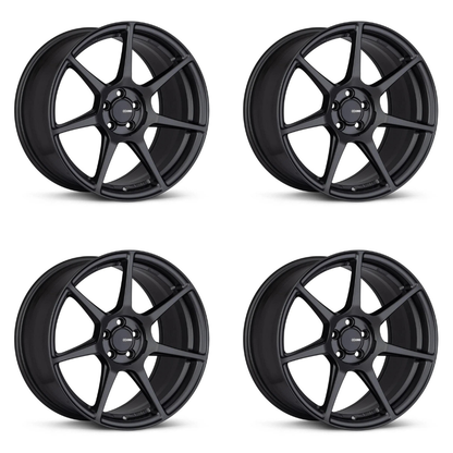 (set of 4) Enkei TFR Matte Gunmetal | 18x8" +40mm | 5x114.3mm Wheels