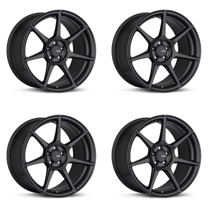 (set of 4) Enkei TFR Matte Gunmetal | 18x8.5" +38mm | 5x114.3mm Wheels