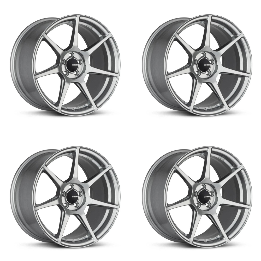 (set of 4) Enkei TFR Storm Gray | 18x9.5" +45mm | 5x100mm Wheels