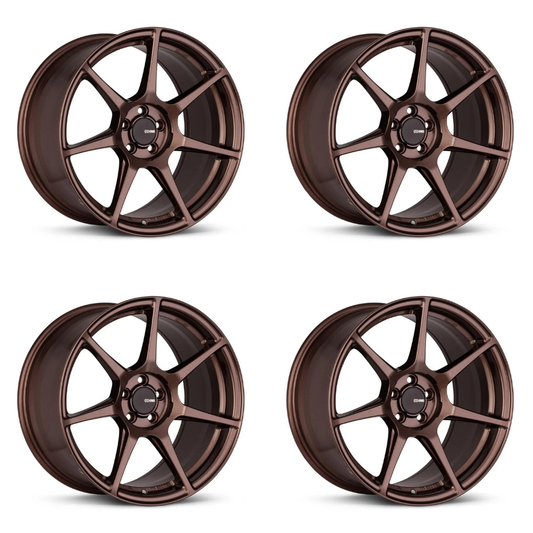 (set of 4) Enkei TFR Copper | 19x8.5" +35mm | 5x114.3mm Wheels