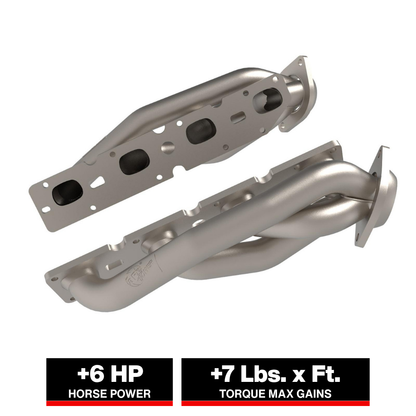aFe Twisted Steel 11-21 Jeep Grand Cherokee WK2 5.7L V8 Titanium Headers Ceramic Coated (48-38029-T)