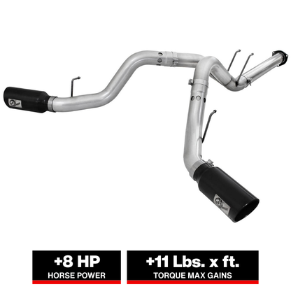 aFe 4in DPF-Back Atlas Exhaust SS | Ford Diesel Trucks V8 6.7L 2011-2014 (49-03065-B)