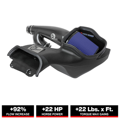 aFe Track Series Carbon Fiber Cold Air Intake w/ Pro 5R Filter | Ford F-150/Raptor (57-10010R)